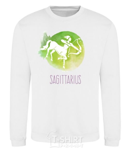 Sweatshirt Sagittarius White фото