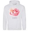 Men`s hoodie Red scorpio sport-grey фото