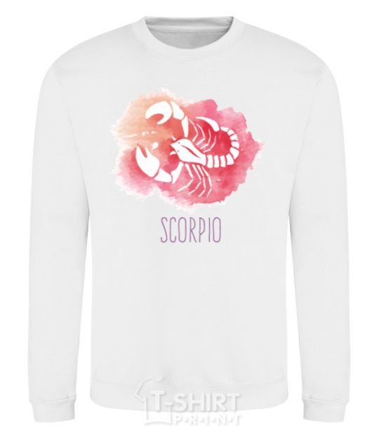 Sweatshirt Red scorpio White фото