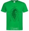 Мужская футболка Дева ромб Зеленый фото