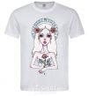 Men's T-Shirt Virgo roses White фото