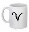 Ceramic mug Aries sign White фото