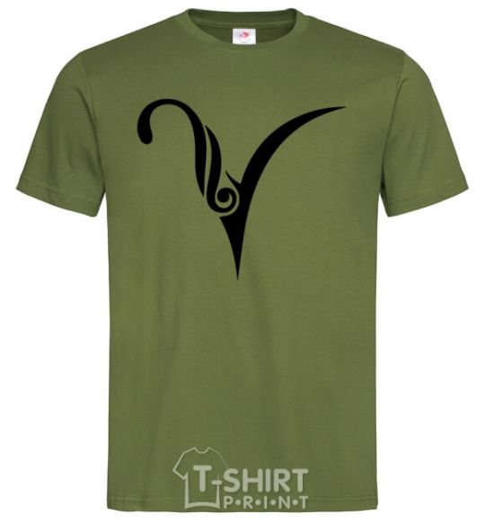Men's T-Shirt Aries sign millennial-khaki фото