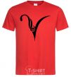 Men's T-Shirt Aries sign red фото