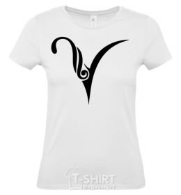 Women's T-shirt Aries sign White фото