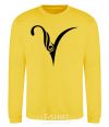 Sweatshirt Aries sign yellow фото