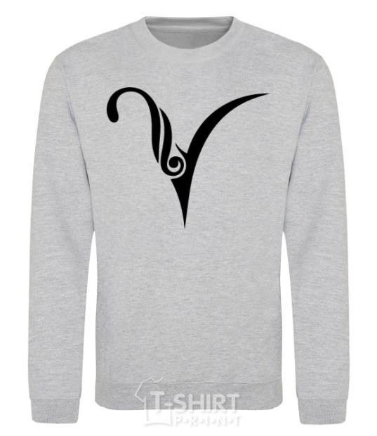 Sweatshirt Aries sign sport-grey фото