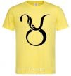 Мужская футболка Телец знак Лимонный фото