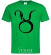 Men's T-Shirt Taurus sign kelly-green фото