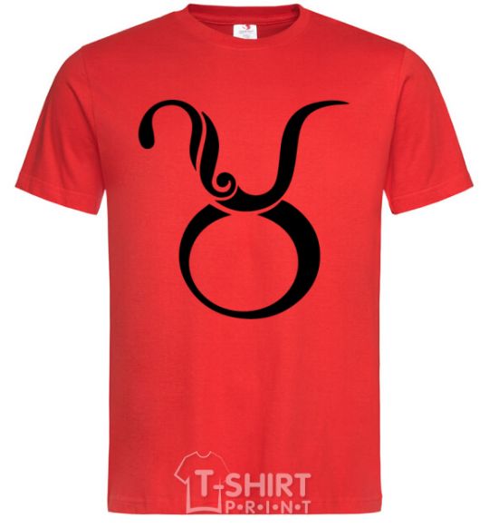 Men's T-Shirt Taurus sign red фото