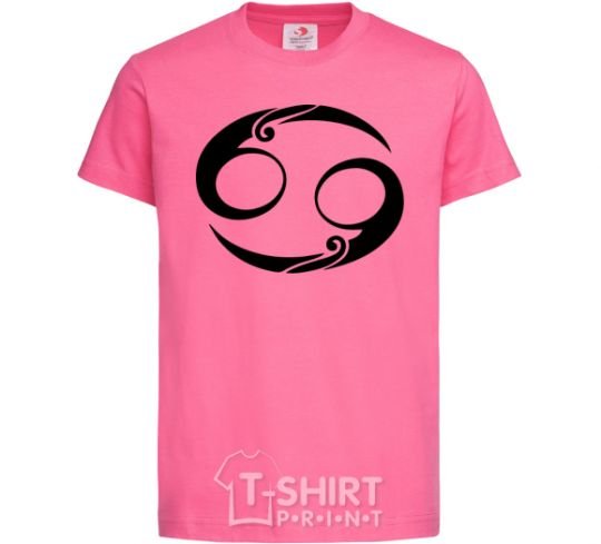 Детская футболка Рак знак Ярко-розовый фото