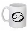 Ceramic mug Cancer sign White фото