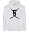 Men`s hoodie Gemini sign sport-grey фото