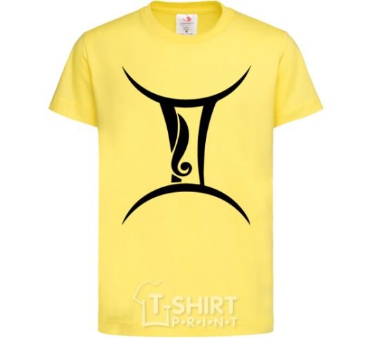 Детская футболка Близнецы знак Лимонный фото