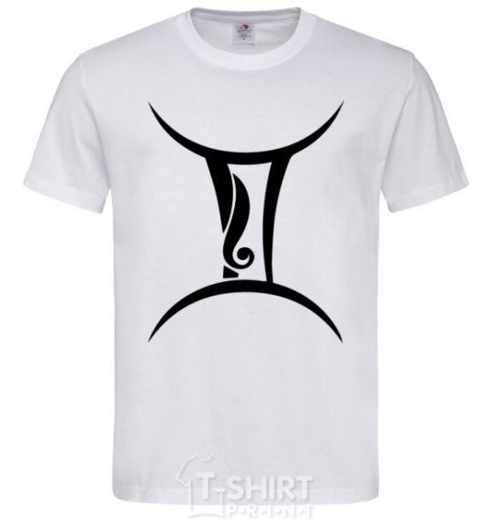 Men's T-Shirt Gemini sign White фото