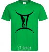 Men's T-Shirt Gemini sign kelly-green фото