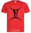 Men's T-Shirt Gemini sign red фото