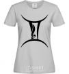 Women's T-shirt Gemini sign grey фото