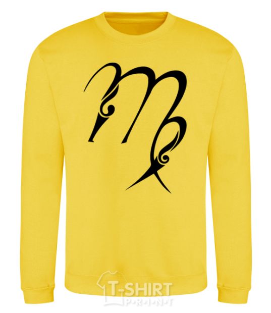 Sweatshirt Virgo sign yellow фото