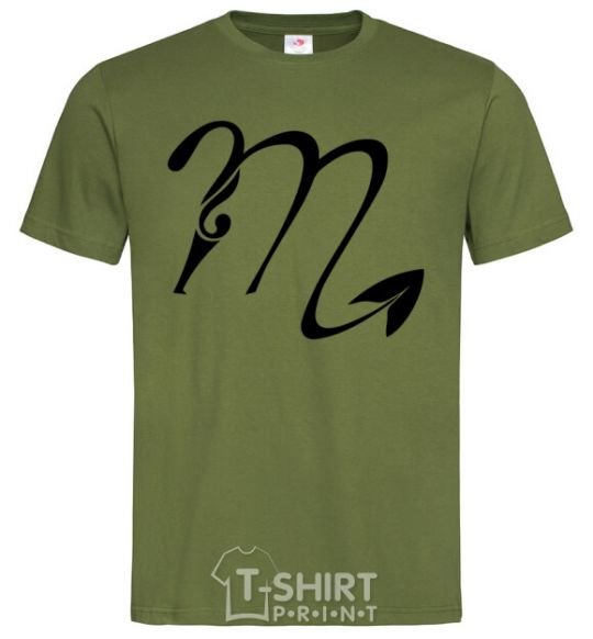 Men's T-Shirt Scorpio sign millennial-khaki фото