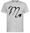 Men's T-Shirt Scorpio sign grey фото