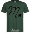 Мужская футболка Скорпион знак Темно-зеленый фото