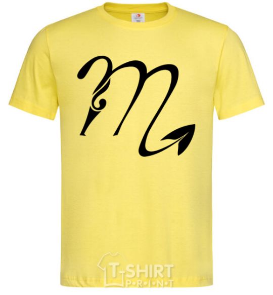 Men's T-Shirt Scorpio sign cornsilk фото