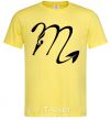 Men's T-Shirt Scorpio sign cornsilk фото