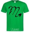 Мужская футболка Скорпион знак Зеленый фото