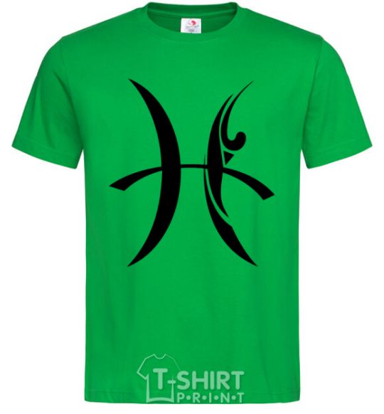 Men's T-Shirt Pisces sign kelly-green фото