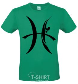 Men's T-Shirt Pisces sign kelly-green фото