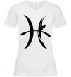 Women's T-shirt Pisces sign White фото