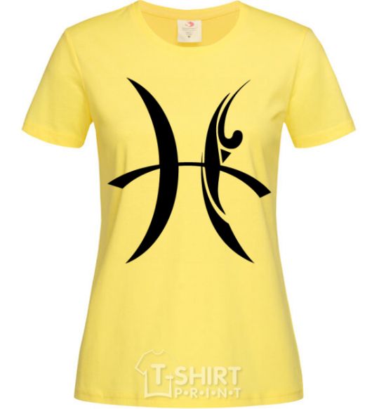 Women's T-shirt Pisces sign cornsilk фото