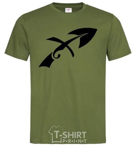 Men's T-Shirt Sagittarius sign millennial-khaki фото