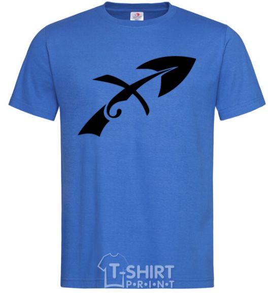 Men's T-Shirt Sagittarius sign royal-blue фото