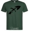 Men's T-Shirt Sagittarius sign bottle-green фото