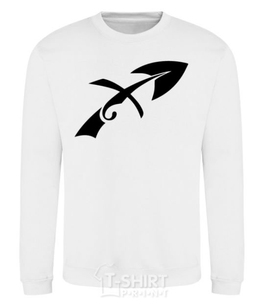 Sweatshirt Sagittarius sign White фото