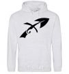 Men`s hoodie Sagittarius sign sport-grey фото