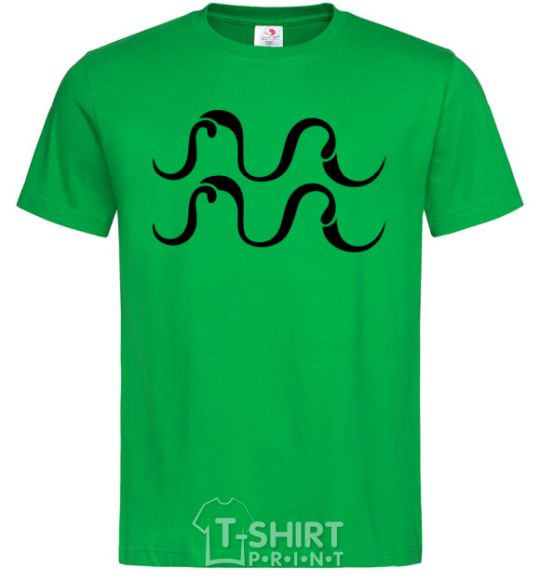 Men's T-Shirt Aquarius sign kelly-green фото