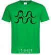 Мужская футболка Водолей знак Зеленый фото