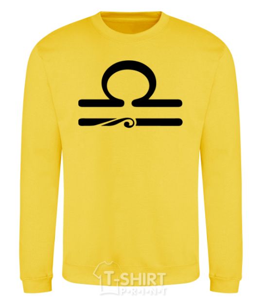 Sweatshirt Libra sign yellow фото