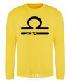 Sweatshirt Libra sign yellow фото