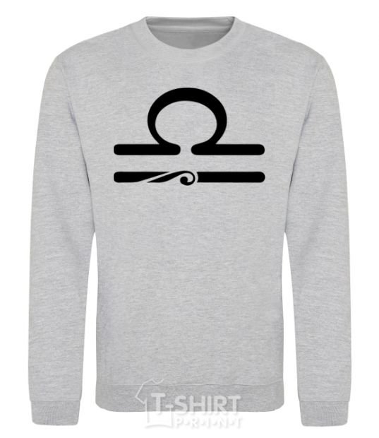 Sweatshirt Libra sign sport-grey фото