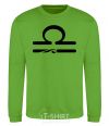 Sweatshirt Libra sign orchid-green фото