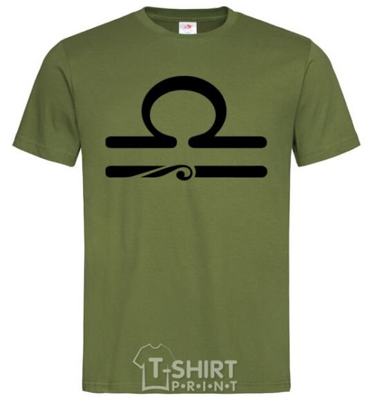 Men's T-Shirt Libra sign millennial-khaki фото