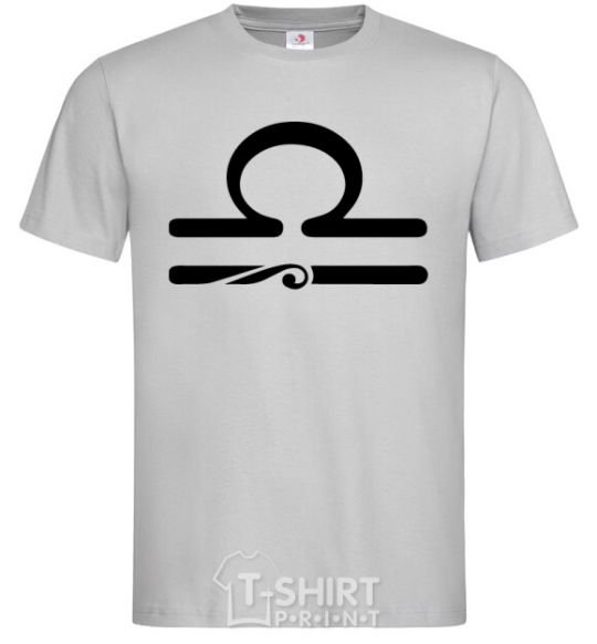 Men's T-Shirt Libra sign grey фото