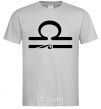 Men's T-Shirt Libra sign grey фото