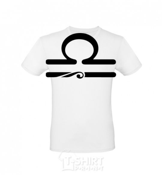 Men's T-Shirt Libra sign White фото