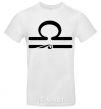 Men's T-Shirt Libra sign White фото