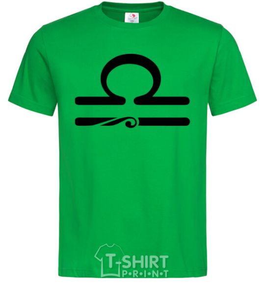 Мужская футболка Весы знак Зеленый фото